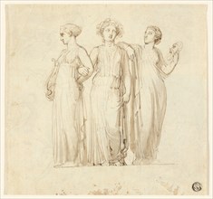 Three Muses (recto), n.d. Creator: Thomas Stothard.