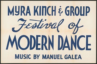 Festival of Modern Dance, [193-]. Creator: Unknown.