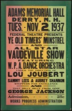 Vaudeville Show, Derry, NH, 1937. Creator: Unknown.