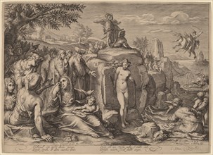 Perseus and Andromeda, 1597. Creator: Jacob Matham.
