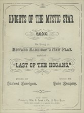 Knights of the mystic star, 1891. Creator: Unknown.