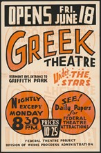 Greek Theatre, Los Angeles, [193-]. Creator: Unknown.