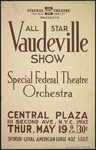 Vaudeville Show, New York, [1930s]. Creator: Unknown.