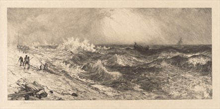 The Much Resounding Sea, 1886. Creator: Thomas Moran.