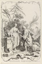 Rebecca at the Well, c. 1745. Creator: Joseph Wagner.