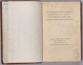 La Comedia, 1544. Creators: Unknown, Dante Alighieri.