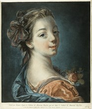Bust of a Woman, c. 1771. Creator: Louis Marin Bonnet.