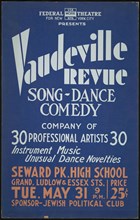 Vaudeville Revue, New York, [1930s]. Creator: Unknown.