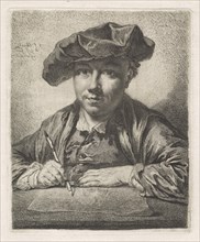 Self-Portrait, 1752. Creator: Georg Friedrich Schmidt.