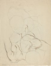 Two Male Nudes seen from Above. Creator: John Flaxman.