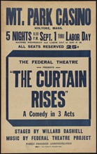 The Curtain Rises, Holyoke, MA, 1937. Creator: Unknown.