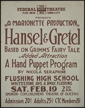 Hansel and Gretel, New York, [1930s]. Creator: Unknown.