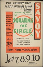 Squaring the Circle, San Diego, 1938. Creator: Unknown.