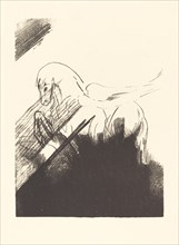 Cheval aile (Winged Horse), 1894. Creator: Odilon Redon.