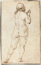 Female Nude Praying, 1497/1500. Creator: Albrecht Durer.