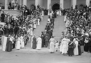 Woman Suffrage at Capitol, 1917. Creator: Harris & Ewing.