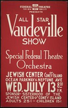 Vaudeville Show, New York City, [193-]. Creator: Unknown.