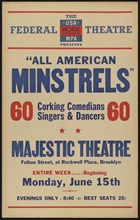 All American Minstrels, New York, 1936. Creator: Unknown.