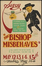 The Bishop Misbehaves, San Diego, 1938. Creator: Unknown.