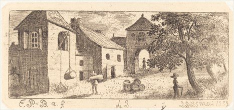 The Farmyard, 1859. Creator: Emmanuel Phélippes-Beaulieu.