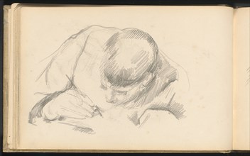 The Artist's Son Writing, c. 1887. Creator: Paul Cezanne.