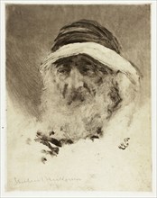 Study of an Arab Head, 1895. Creator: Hubert von Herkomer.