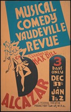 Vaudeville Revue, San Francisco, [193-]. Creator: Unknown.