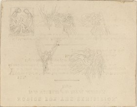 Sheet of Studies, in or after 1798. Creator: John Flaxman.