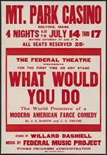 What Would You Do, Holyoke, MASS, [193-]. Creator: Unknown.