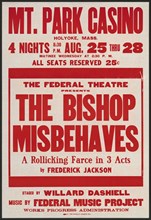 The Bishop Misbehaves, Holyoke, MA, 1937. Creator: Unknown.