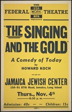The Singing and the Gold, New York, 1937. Creator: Unknown.