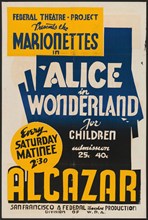 Alice in Wonderland, San Francisco, 1937. Creator: Unknown.