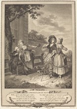 La promenade du matin, 1774. Creator: Charles Louis Lingée.