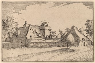Walled Farm, published 1612. Creator: Claes Jansz Visscher.