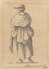 A Peasant Woman, c. 1770. Creator: Samuel Hieronymus Grimm.