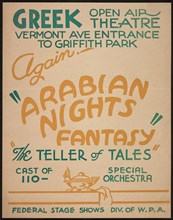 Arabian Nights Fantasy, Los Angeles, 1936. Creator: Unknown.