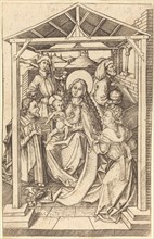 The Adoration of the Magi, c. 1460/1465. Creator: Master ES.