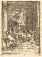 La colere de Neptune, 1767. Creator: Gabriel de Saint-Aubin.