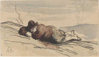 Rest in the Country (Sancho Panza). Creator: Honore Daumier.