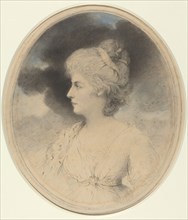 Portrait of a Woman in Profile, 1791. Creator: John Downman.