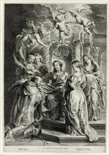 St. Ildefonso before the Virgin, 1638. Creator: Jan Witdoeck.