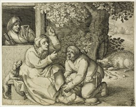 Allegory of Marital Strife, 1607. Creator: Pieter Serwouters.