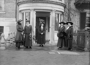 Woman Suffrage - Headquarters, 1917. Creator: Harris & Ewing.