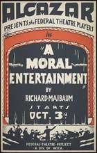 A Moral Entertainment, San Francisco, 1938. Creator: Unknown.