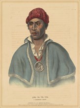 Qua-Ta-Wa-Pea, A Shawnoe Chief, 1838. Creator: Albert Newsam.