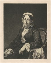 Portrait of Mrs. Adams, 1880. Creator: Stephen Alonzo Schoff.