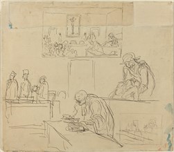 Scene of the Tribunal (The Verdict). Creator: Honore Daumier.