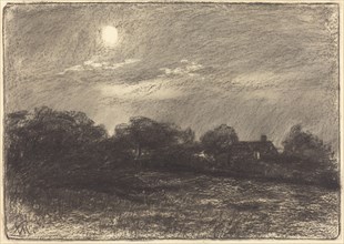 Evening, Farm Landscape, 1870s. Creator: William Morris Hunt.