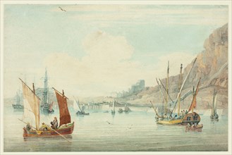 View on the Tagus, n.d. Creators: Samuel Owen, William Havell.