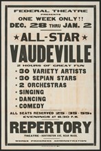 All-Star Vaudeville, Boston, Mass., [193-].  Creator: Unknown.